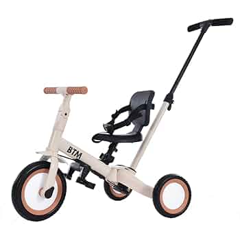 Amazon.co.jp: BTM 子供用三輪車 5in1 三輪車 押し棒付き